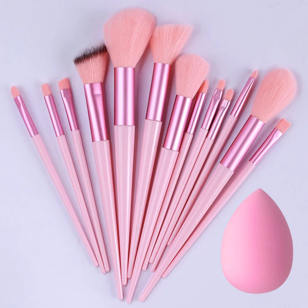 New 13PCS Makeup Brushes Set Super soft detail brush Blush Brush Foundation Concealer Contour Eyeshadow Brush Women Beauty Tools