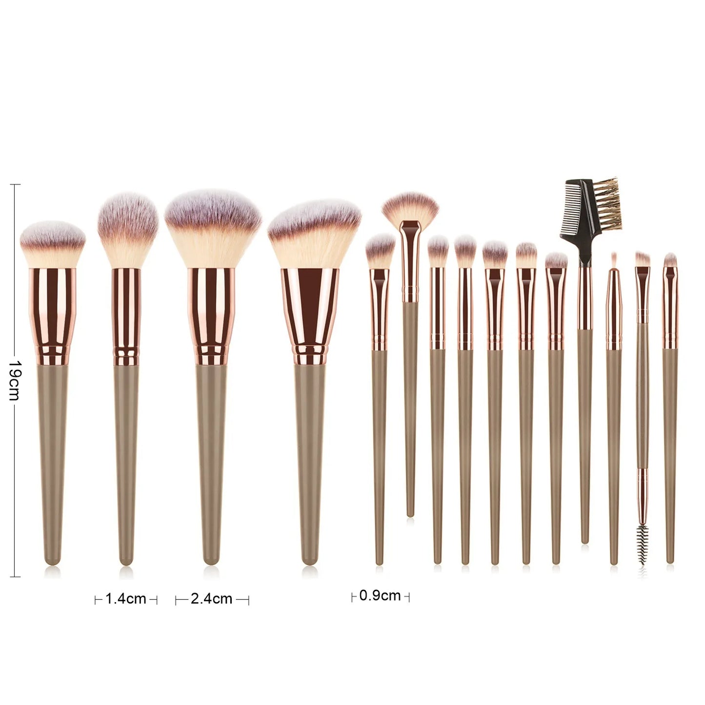 Makeup Brushes Set Face Eyes Make Up Brush Eyelash Eyeshadow Eyebrow Eyeliner Foundation Powder Blush Highlight Lips Brush