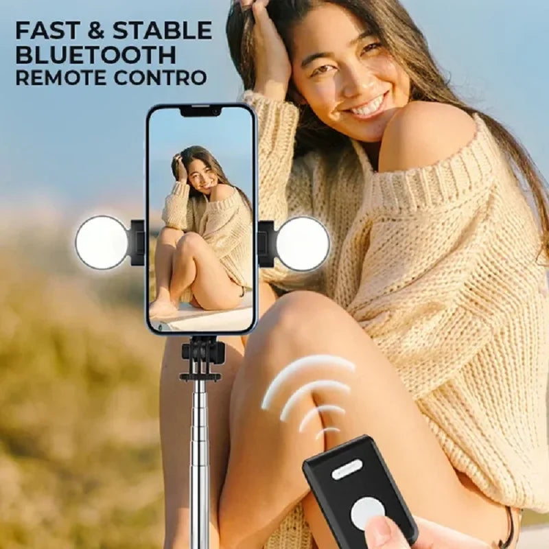 Selfie Stick Tripod with Detachable Wireless Remote 6 in 1 Bluetooth Selfie Stick Phone Tripod Stand Fit For iPhone Samsung