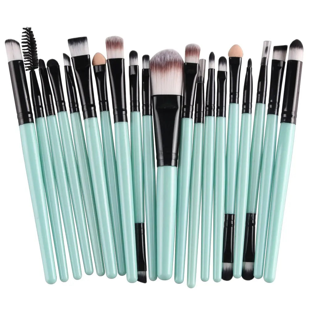 20 PCS Makeup Brush Set Eye Shadow Brush Set Foundation Brush Beauty Tools Super Soft Man-made Fibers Full Set