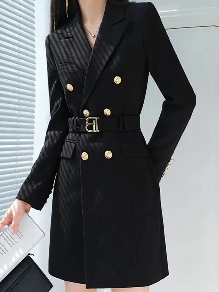 Blazer Long Sleeve Fashion Solid Color Single Breasted Casual Blazers Office Lady Work Harajuku Elegant Basic Outerwear